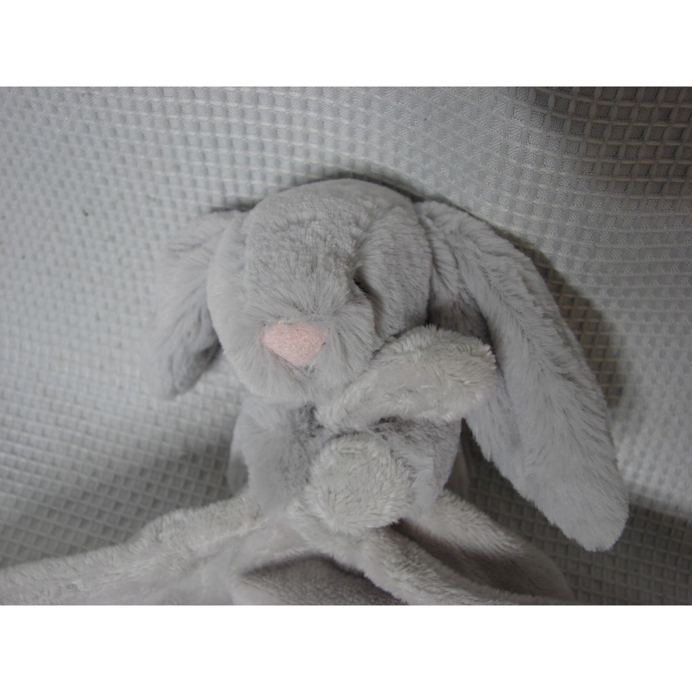 Jellycat Bashful Bunny Rabbit Soother Lovey Security Blanket Plush Minky Lovie - Picture 2 of 11